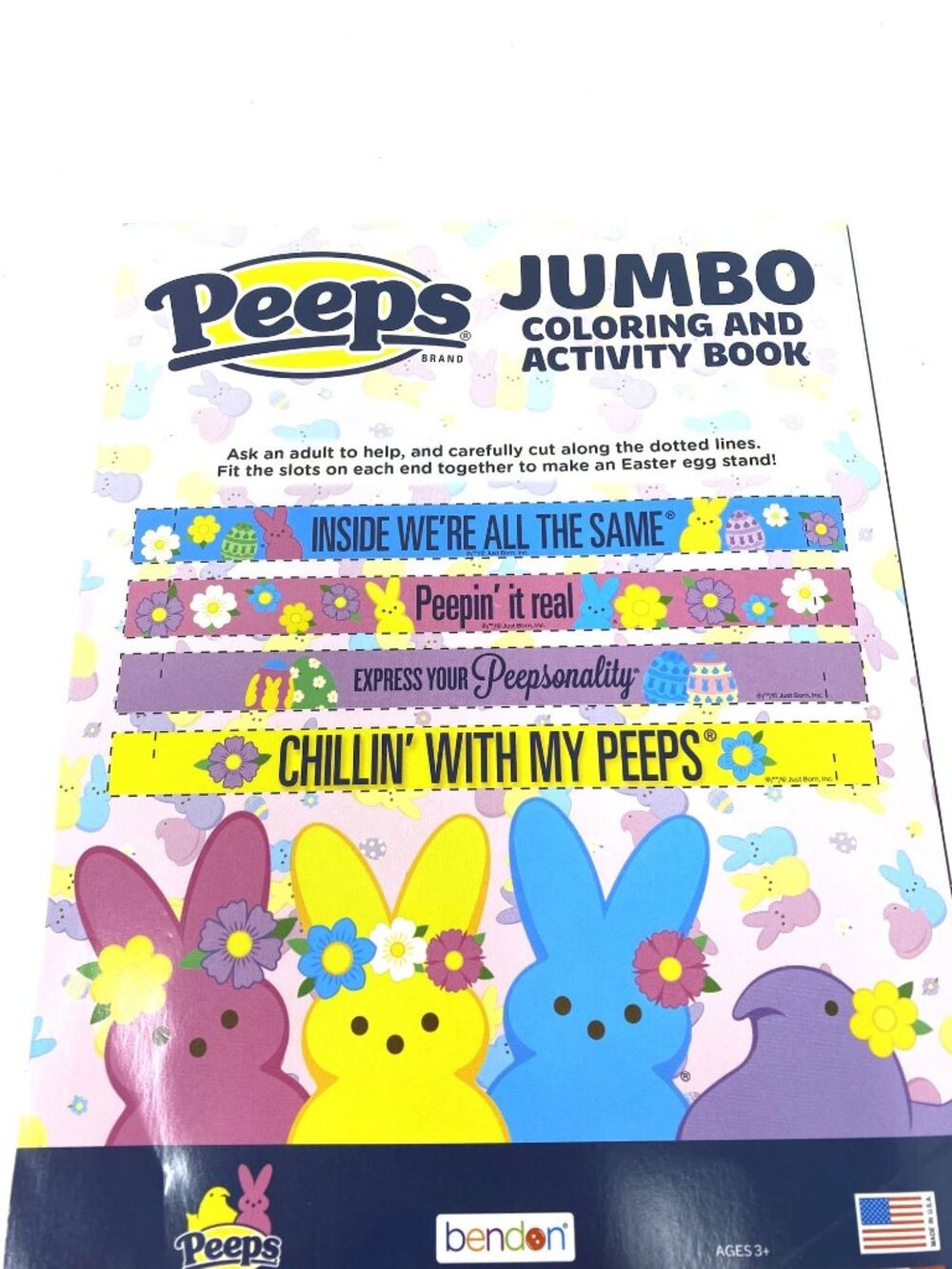 Bendon 2 Pack Happy Spring Peeps Easter Jumbo Coloring & Activity Books Kids - Picture 3 of 14
